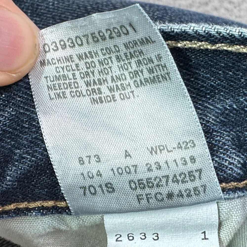 Levis‎ Jeans Mens 36x34 Blue 527 Low Boot Cut Distressed Preppy Classic Y2K